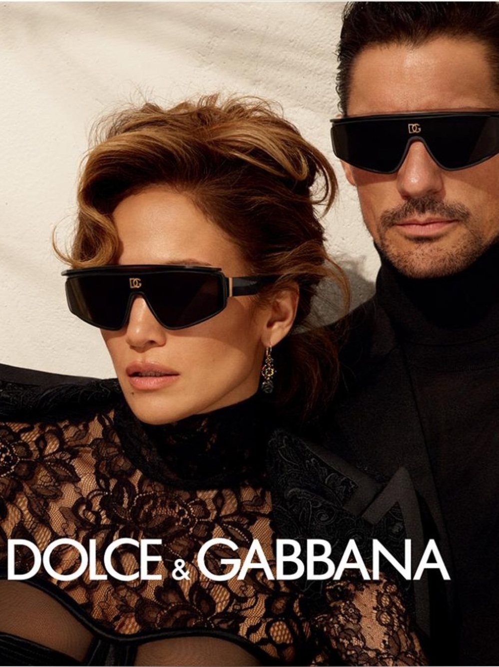 Dolce & Gabbana DG6177 Black Shield Sunglasses with Gold DG Accent